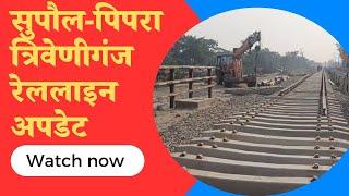 supaul pipra rail line| सुपौल से पिपरा-त्रिवेणीगंज तक कब चलेगी ट्रैन?