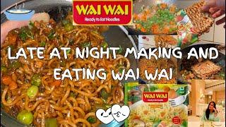 झटपट वेज वाई वाई नूडल्स रेसिपी 🤤 NEPAL Famous WAI WAI🍝veggies daal k banaya🍜 MAGGI vs WAI WAI