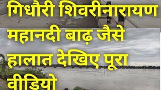 गिधौरी शिवरीनारायण महानदी बाढ़ जैसे हालात देखिए पूरा न्यूज