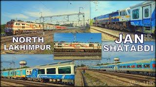 INAUGURAL RUN ~ ELECTRIC & DIESEL ~ Guwahati - NORTH LAKHIMPUR Jan Shatabdi Express | WAP7 & WDP4D