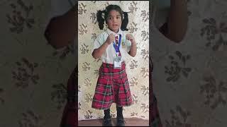 Lasya | Hindi Poem पानी बरसा छम छम छम | Rise International School Kakinada.