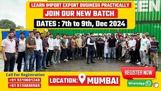 Import Export Classes in Mumbai | How to start export import business?