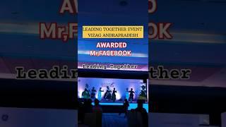 Mr.Facebook was honored event held in Visakhapatnam,