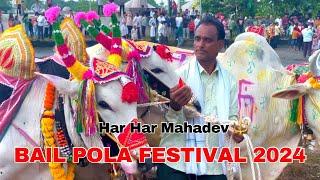 🤩 Bail Pola Festival Celebrated 🥳 2024 Location - Hingana 📍 Nagpur Maharashtra