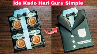 Mudah !! Ide Kado Untuk Hari Guru - Kado Hari Guru Low Budget - Diy Hadiah Hari Guru Bentuk Kemeja