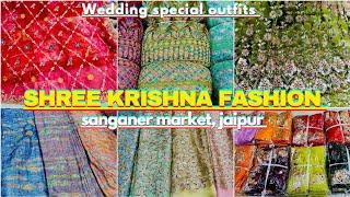 Wedding special outfits | Shree Krishna Fashion | Sanganer cloth market