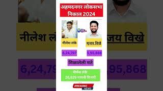 #अहमदनगर दक्षिण लोकसभा निकाल 2024 #south loksabha election results 2024 |