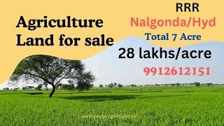 Agriculture land for sale in Nalgonda Gurrampadu Hyderabad  Telangana ORR