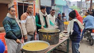 कोंच: मकर संक्रांति पर अंतरराष्ट्रीय जूझोतिया ब्राह्मण महासभा द्वारा खिचड़ी भोज का आयोजन