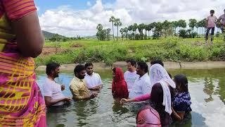 దేవుని దయవల్ల దర్శి కాలవలో బాపట్ల జిల్లా క్రీస్తు సంఘం మార్టూరు క్రీస్తు సంఘ సభ్యులకు బాప్తిసం