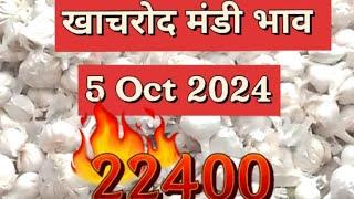 खाचरोद मंडी का आज का  लहसुन का भाव//khachrod mandi ka aaj ka  lahsin ka bhav //5 Oct 2024//