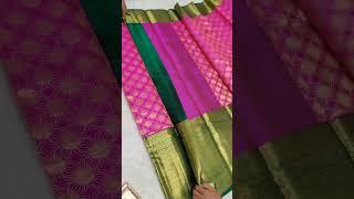 🌿Pure Kanchipuram Handloom Pattu Silk Sarees*🌹1 Gram Gold Pure Jari sarees🌿 Resam  Warp Silk Sarees