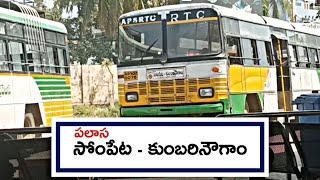 Apsrtc palasa to kumbharinowgam village palle velugu bus timings and details video telugu|