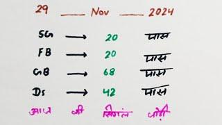 29 Nov की सिंगल जोड़ी ।। फरीदाबाद गाजियाबाद गली देशावर सिंगल जोड़ी ।। Satta King।।