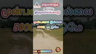 #திருவள்ளூர் அடுத்து #திருவாலங்காடு  #முன்பணம் இல்லை  மாதம் 5000/- ரூபாய் மட்டுமே  call☎️9025197601