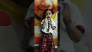 Shreeja | Poem Chubby Cheeks | Rise Play School Kakinada.