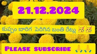 20.12.2024 కుప్పం మార్కెట్ పూల ధరలు / Flower rates in Kuppam Market, Chittoor Dt