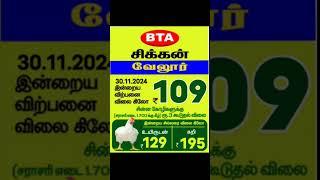 30.11.2024 வேலூர் மாவட்ட பிராய்லர் கறிக்கோழி விலை