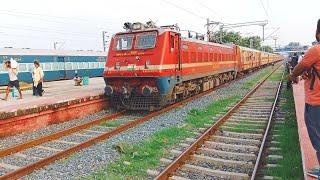 राजगीर से मोकामा | 03240 Rajgir Mokama Special Train Departed Bihar Sharif Junction Railway Video