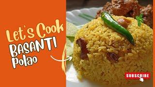 বাসন্তী পোলাও।। Easy basanti polao ।। Bengali Rice Recipe ।। Somar paakshala ।।