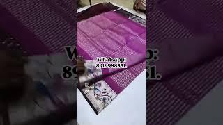 Purple #venkatagiri #pattu #silk #sarees available.. Contact On Whatsapp Number:8919988331