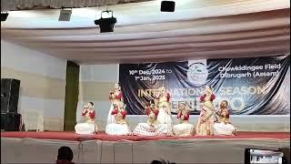 Group dance in chowkidingee  field Dibrugarh Assam ❤️🌺