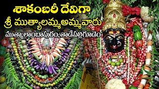 ముత్యాలాంబాపురం : ముత్యాలమ్మ ఆలయంలో శాకంబరీ దేవి ఉత్సవములు #Shakambari #festival at