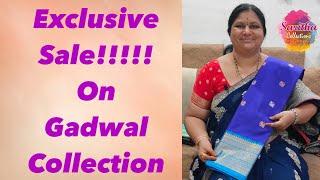 Sale on Gadwal sarees #trending #gadwal #saree  SarithaChilakaluripet