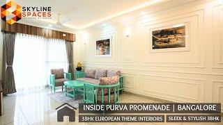 3BHK European Theme Interiors | Purva Promenade | Bangalore