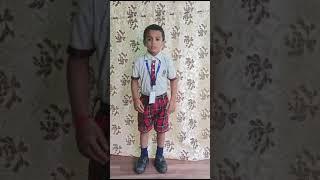 Kushal | Hindi Poem पानी बरसा छम छम छम | Rise International School Kakinada.