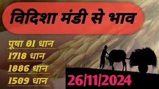 today Mandi dhan bhav। vidisha mandi bhav। raisen Mandi bhav। ganjbasoda mandi rate। आज मंडी भाव।