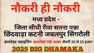 मध्यप्रदेश के सभी जिलों में निकली प्राइवेट भर्ती | Mp New Private job vacancy 2025