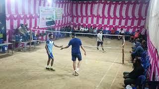 best semis # badminton championship # interesting game # telangana # khammam