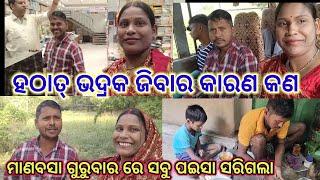 ହଠାତ୍ ଭଦ୍ରକ ଜିବାର କାରଣ କଣ//Village couple//odia vlog