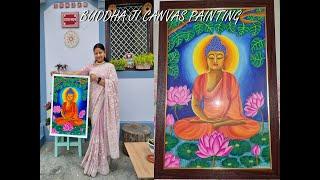 Buddha Ji Canvas Painting | बुद्ध जी की कैनवास पेंटिंग | Srinagar | Uttarakhand |