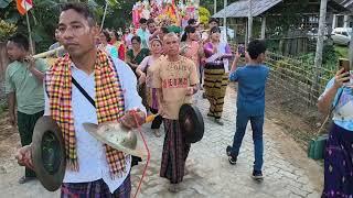 Tai khamyang dance/Tai people of Assam on occasion of Poi katthīna buddha rūpa dāna in jorhat Assam