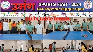 Girl's table tennis🎾