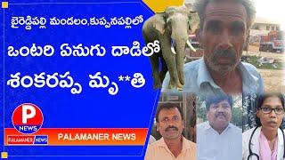 బైరెడ్డిపల్లి మండలం కుప్పనపల్లిలో ఏనుగు దాడిలో వ్యక్తి మృ..తి |ELEPHANT ATTACKED MAN| PALAMANER NEWS