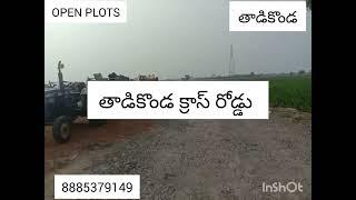 #అమరావతి  APCRDA  OPEN PLOTS FOR SALE  TADIKONDA X ROAD,తాడికొండ, గుంటూరు.