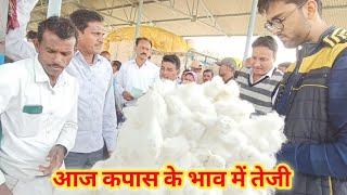 आज तेजी कुक्षी कपास मंडी भाव || kukshi mandi bhav || Cotton Rate Today || kapas ka Rate Today