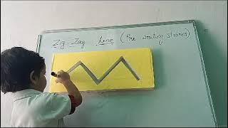 Mithilash | Zig Zag Line Pre Writing Strokes | Rise Play School Kakinada.