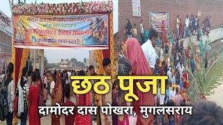 छठ पूजा दामोदर दास पोखरा मुगलसराय चंदौली। Chhath Puja mughalsarai chandauli