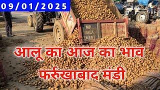 January 9, 2025 आलू का आज का भाव फर्रुखाबाद मंडी, Aalu ka aaj ka bhav farrukhabad Mandi, Potato pric