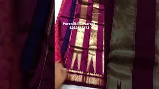 Pure silk Ilkal powerloom sarees