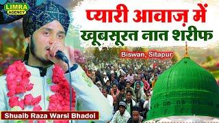 प्यारी आवाज़ में खूबसूरत नात शरीफ | Shuaib Raza Warsi Bhadoi | Biswan Sitapur