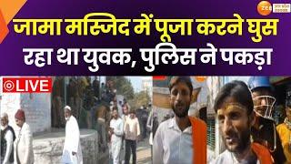 Sambhal LIVE : जामा मस्जिद में घुस रहा था युवक, पुलिस ने पकड़ा | ZEE UP UK| Sambhal |