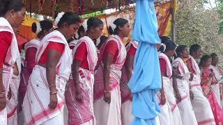 Dance performance in Father Abhishek, Traditional Dance Adivasi culture Saraitoli sanna Jashpur 2024