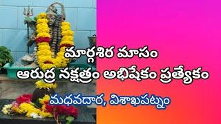 మార్గశిర మాసం ఆరుద్ర నక్షత్రం అభిషేకం ప్రత్యేకం #మధవదార, విశాఖపట్నం