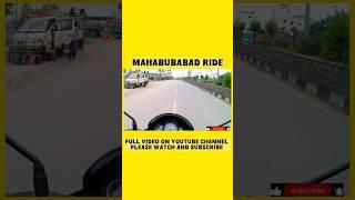 RIDE TO MAHABUBABAD MOTO VLOG
