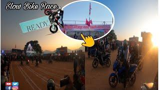 ऐतिहासिक भोजपुर नगर डबली मेला २०८१||Slow bike race || Awesome riding skills of Riders 🏍️